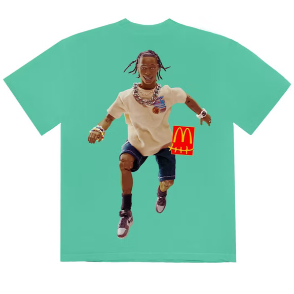 Travis Scott x McDonald's Cactus Jack Action Figure Series T-shirt IV Mint Large